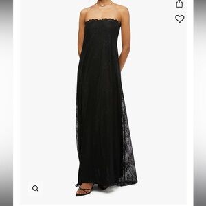 WEWOREWHAT Strapless Lace Maxi Dress